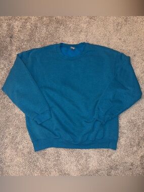Vintage Blue Heathered Crewneck Sweater